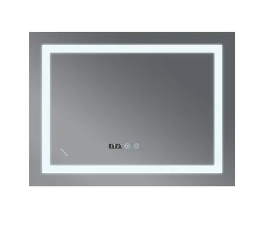 Дзеркало Mixxus Warm MR02-80x60 (годинник, LED-підсвічування, антизапотівання) (MI6004) - фото 2
