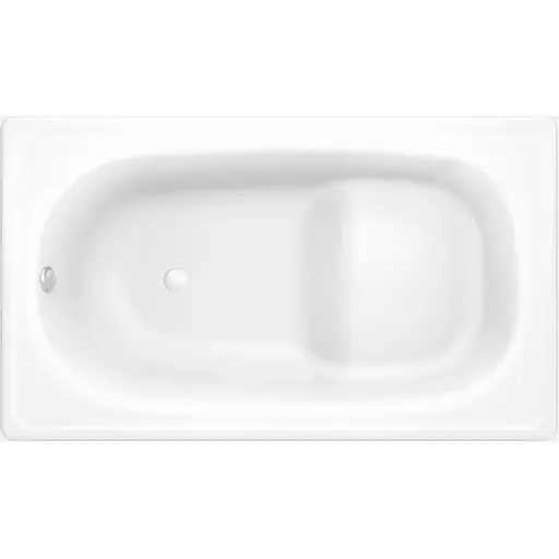 Ванна сталева BLB 105x70E із сидінням B05E22001 Білий - фото 1