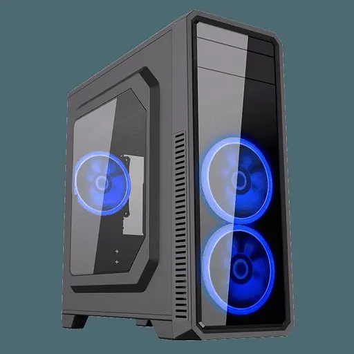 Корпус GameMax G561 Black, без БЖ, Midi Tower, ATX / Micro ATX / Mini ITX, 1хUSB 3.0, 2хUSB 2.0, 3x120 мм LED, 424x200x452 мм