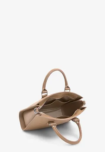 Жіноча шкіряна сумка Fancy карамель краст - фото 5