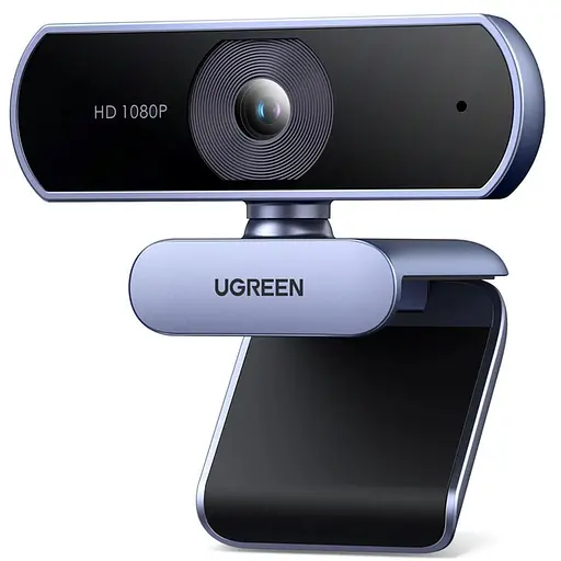 Веб-камера Ugreen CM678 для ПК і ноутбука 1080P 30FPS 2 мікрофони HD Webcam (15728) - фото 1