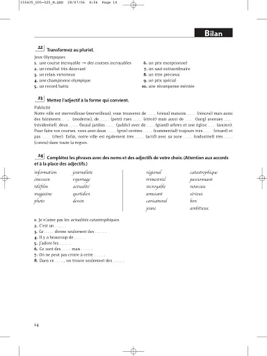 Les 500 Exercices de Grammaire Livre d'eleve A2 + corriges - фото 14