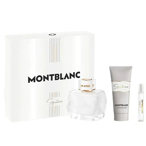 Набор Montblanc Signature 90 мл парфюмированная вода, 100 мл лосьон для тела, 7,5 мл мини - фото 1