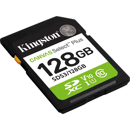Карта памяти Kingston SDXC Canvas Select Plus 128GB Class 10 UHS-I V10 A1 SDS3/128GB [144830] - фото 2