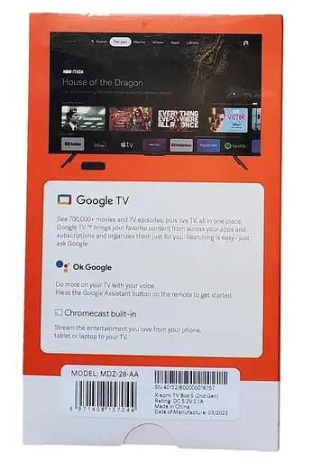 Приставка для цифрового ТВ Xiaomi Mi Box S 4K 2nd Gen MDZ-28-AA Smart TV 2/8Gb TV-box андроид  - фото 3