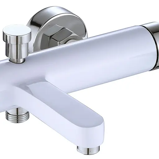 Смеситель для ванны Rea Polo настенный белый/хром REA-B9943 Белый - фото 3