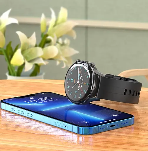 Розумний годинник Smart Watch Hoco Y7 + магнітна зарядка (Чорний) - фото 9