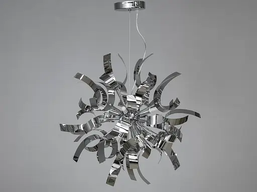 Люстра в сучасному стилі Loft для дому, кафе, колір хром, на 8 ламп - фото 3