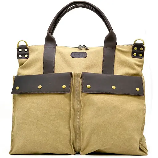 Чоловіча шкіряна сумка TARWA 38х44х12 см sum0026077 - фото 2