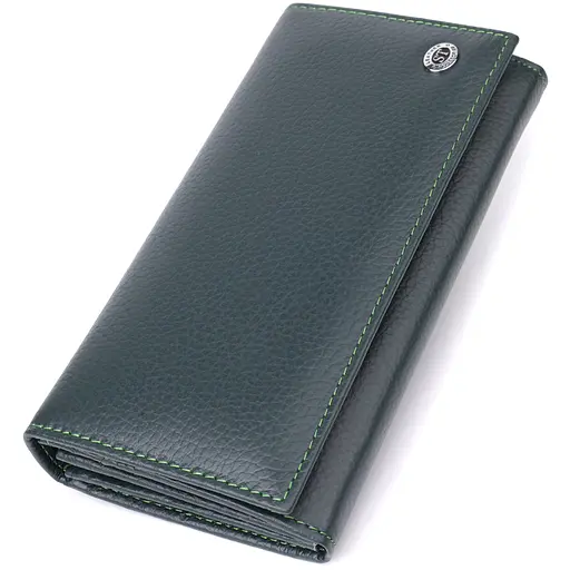 Вертикальный кошелек из натуральной кожи ST Leather 17.5х9х3 см acs0029697 - фото 1