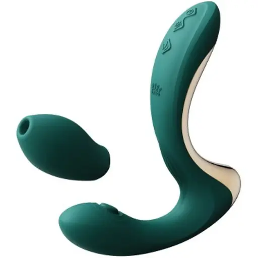 Вібратор Zalo Talis G-Spot PulseWave 14.4 см зелений