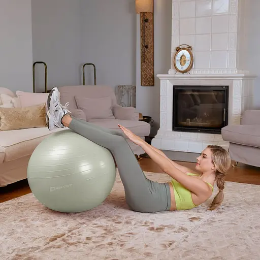 Фітбол Hop-Sport 65 см шавлієвий + насос - фото 3