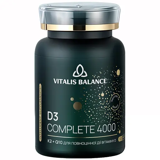 Дієтична добавка Vitalis Balance D3 Complete 4000 60 таблеток (2370036) - фото 1