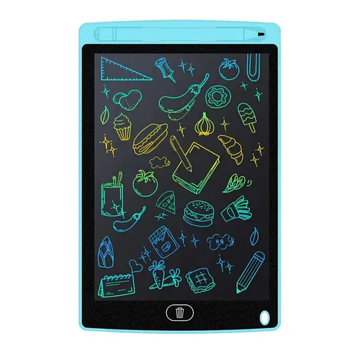 8.5 дюймов цветной ЖК-планшет для письма, детский блокнот для рисования граффити, планшет для рисования. Синий - фото 1