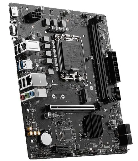 Материнская плата MSI PRO H610M-E DDR4 (PRO H610M-E DDR4) (Socket 1700, Intel H610, Micro-ATX) - фото 3