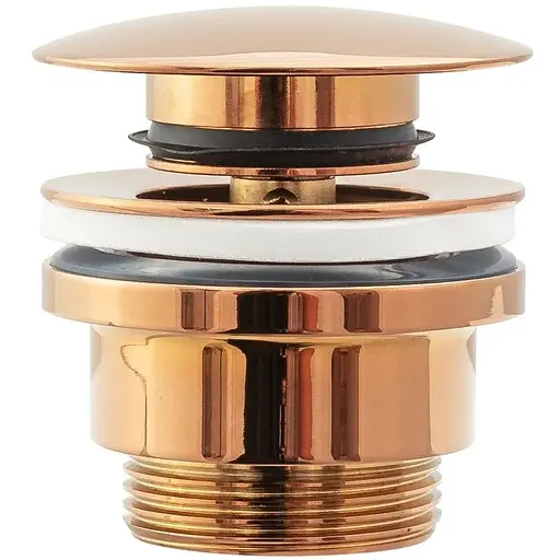 Донний клапан для умивальника Rea click-clack L.rose gold рожеве золото REA-A533A, Теплий захід - фото 1