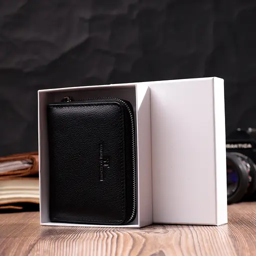 Кожаный женский кошелек ST Leather 11.8х9.5х2 см acs0028398 - фото 8