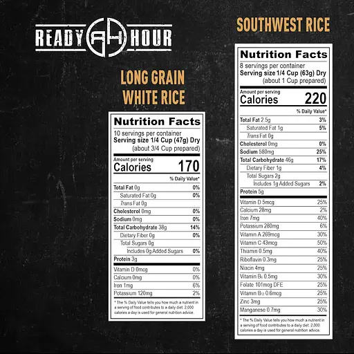 Сублімований набір з 3-х видів квасолі та рису на 100 порцій з великим терміном придатності 25 років Ready Hour (101235) - фото 6