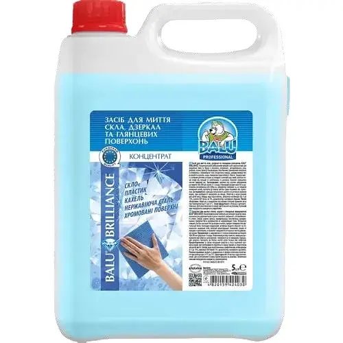 Средство для мытья стекла, зеркал и глянцевых поверхностей Balu Brilliance 5 л