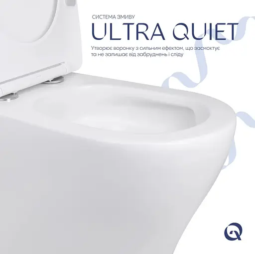 Унитаз напольный Qtap Virgo Ultra Quiet с сиденьем Slim Duroplast/ Soft-close/ Quick Release QT18226092AW - фото 4