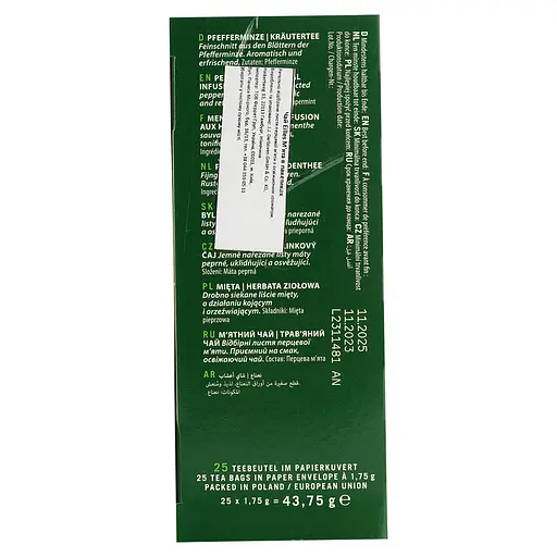 Чай Eilles Pfefferminze М'ята в пакетиках 25 шт. по 1.75 г - фото 6