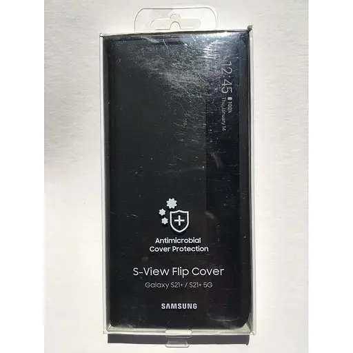 Оригінальний чохол-книжка Samsung для Galaxy S21 Plus Clear View Smart Cover Black (EF-ZG996CBEGRU) - фото 3