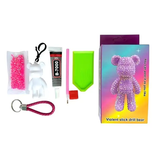 Дитячий набір для творчості "Створи брелок Ведмедик" ColorArt FV21 - фото 1
