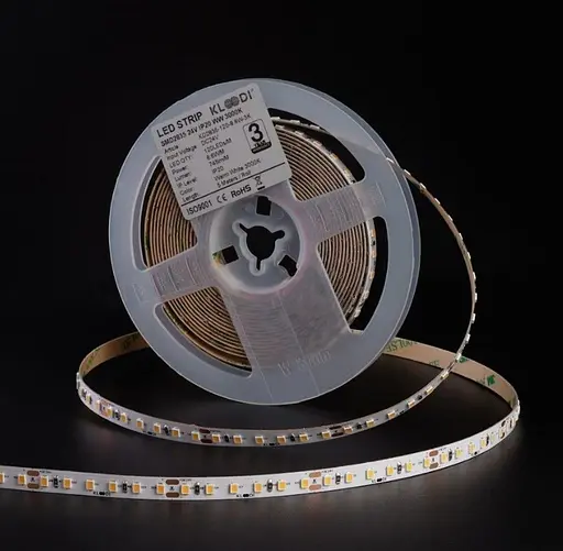 LED Стрічка 8,6W 120LED 3000K 745LM RA90 IP20 24V KLOODI KD2835-120-8.6W-3К-24V - фото 1