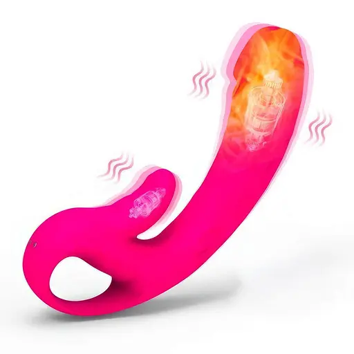 Двойной вибратор с подогревом для точки G и клитора We Love (10 режимов вибрации) K000998 - фото 1