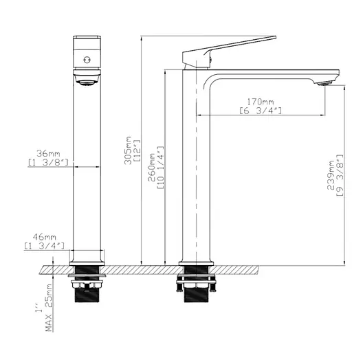 Змішувач для раковини Qtap Capricorn Chrome QTCAP1060H102C48220 - фото 6