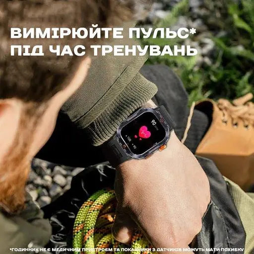 Умные смарт часы Smart Kredo с фонариком (Черные) - фото 10