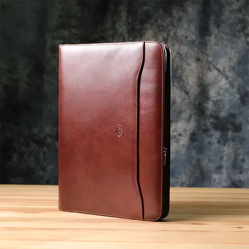 Папка с блокнотом из гладкой натуральной кожи TONY PEROTTI 34х24,5х3 см 000315702 - фото 10