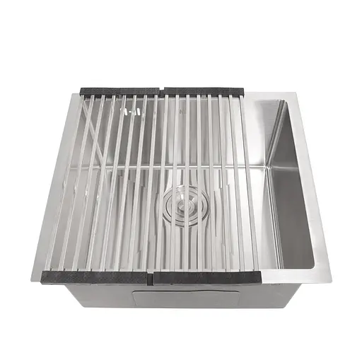 Кухонная мойка из нержавеющей стали 50 см под столешницу Nett NS-5045, Нержавеющая сталь - фото 8