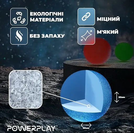 Набір силіконових еспандерів-м'яч PowerPlay PP-4339 Grip Ball Set (набір 3 шт.) (PP_4339) - фото 7