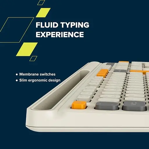 Клавіатура Canyon HKB-W03 EN AAA Wireless Beige (CNS-HKBW03BG) - фото 8