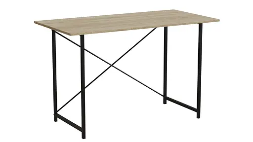 Стол письменный Line Лайт Ferrum-decor 750x1200x600 Черный металл ДСП Дуб Сонома 16 мм (FRD-104860) - фото 6