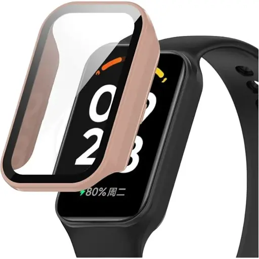 Чохол-накладка DK для Xiaomi Redmi Smart Band 2 Пластик Gloss Glass Full Cover (015558) (pink)