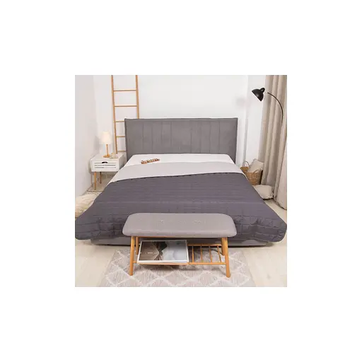 Покрывало Viluta стеганое двустороннее Дуэт Графит 210х240 (duet_grafit_210x240)