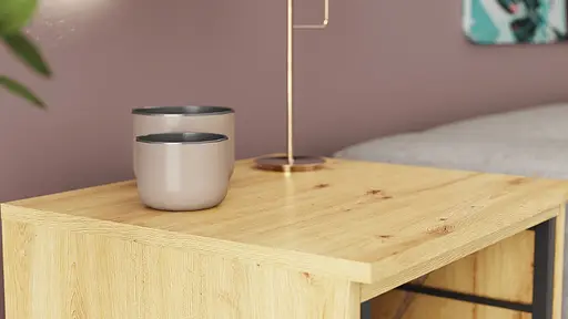 Стіл-тумба трансформер Смарт 2/2 Ferrum-decor 750x1450x600 Чорний метал ДСП Дуб Артизан 16 мм (FRD-105107) - фото 9