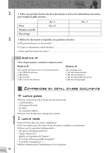Test d'Evaluation de Francais - фото 14