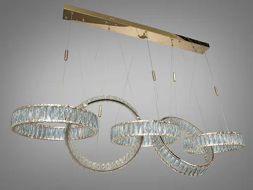 Світлодіодна люстра Romin Мебіус золото 92 Вт пульт - фото 4