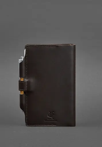 Шкіряний блокнот (Софт-бук) 4.0 темно-коричневий - фото 5