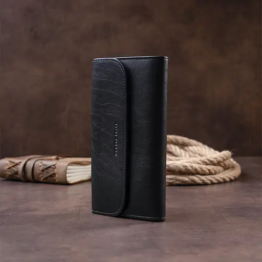 Чоловіча шкіряна барсетка GRANDE PELLE 22,3х12,5х2,7 см acs0015934 - фото 8