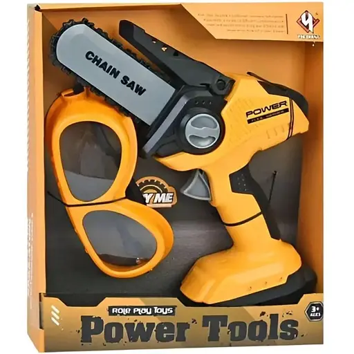 Ігровий набір майстра T056 пила 24 см з рухомою стрічкою, захисні окуляри - фото 3