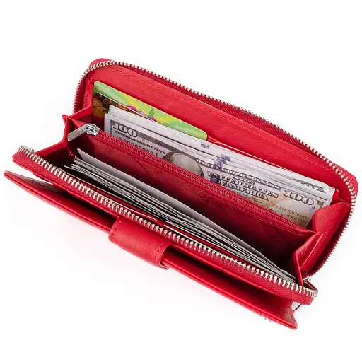 Кожаный женский кошелек ST Leather 19х9.5х2.5 см acs0016017 - фото 4