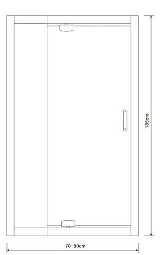 Душевые двери Eger 70-80см 599-111 - фото 7