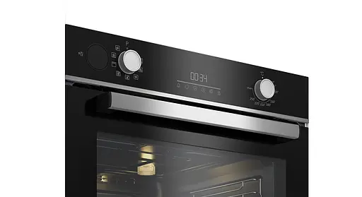 Духовой шкаф электрический Beko A+ дисплей конвекция телескопические направляющие 72 л нержавеющая сталь - фото 3