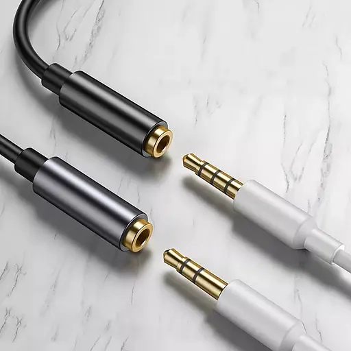 Кабель адаптер Baseus L54 Type-C AUX 3.5 мм черный (CATL54-01) - фото 4