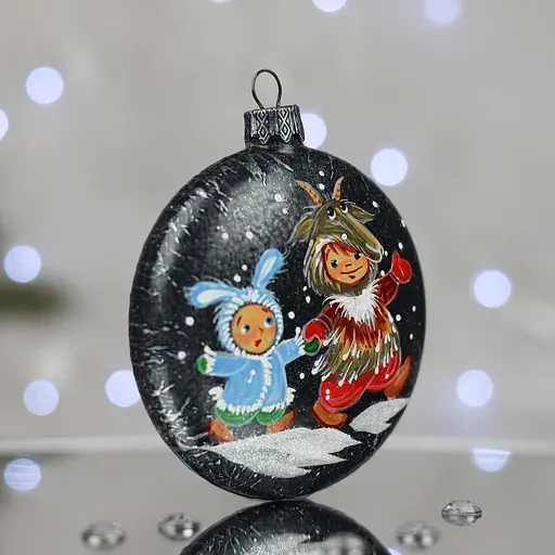 Ялинкова прикраса Санта Шоп Щедрувальники скло (4820001060911) - фото 2