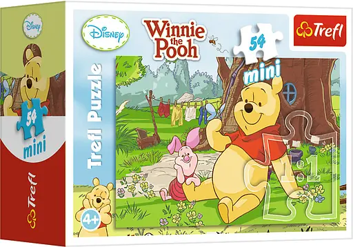 Набор Пазлы - (54 элм. мини) - "Веселая компания" / Дисней Винни Пух - фото 1